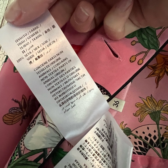 Gucci pink silk lounge blouse - Picture 7 of 8